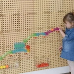 Набор "Трек с мячом (кинетический)" для STEM Стены (209 элементов) Masterkidz