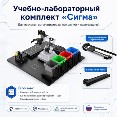 Учебно-лабораторный комплект для изучения автоматизированных линий и перемещений «Сигма»